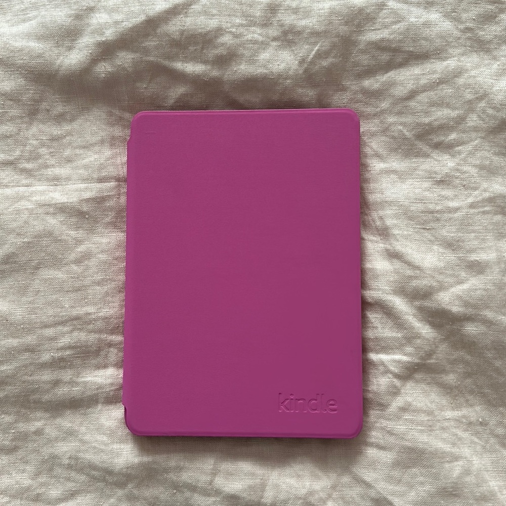 Amazon 10th edition kids kindle. Pink case.